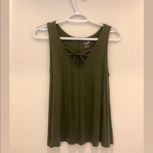 Green tank top